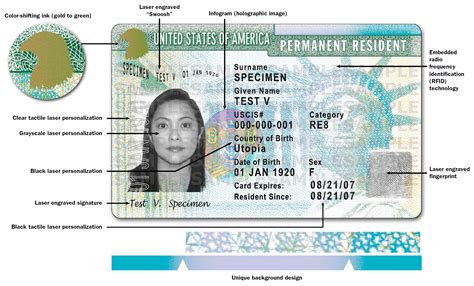 green card residence permit.